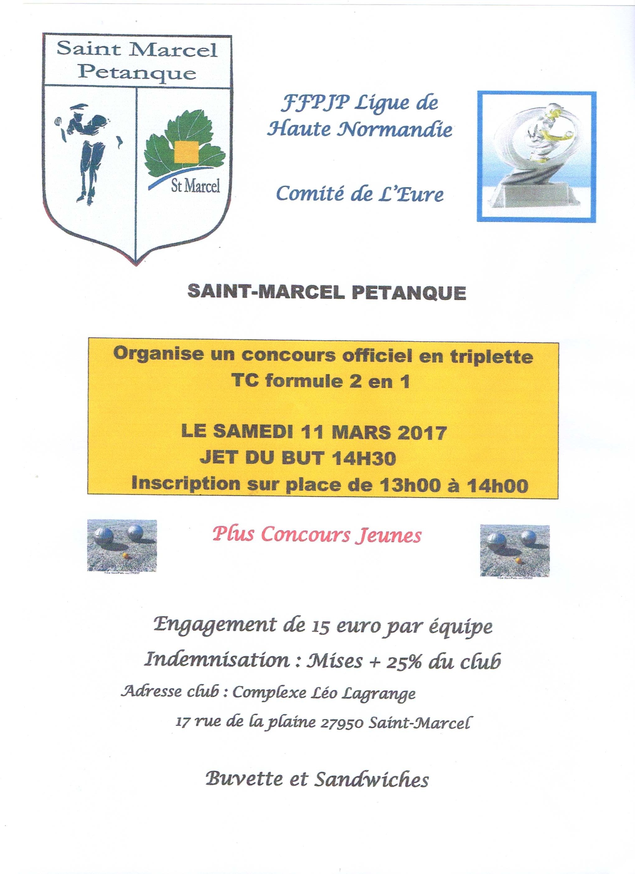 Concours du 11 Mars à St Marcel