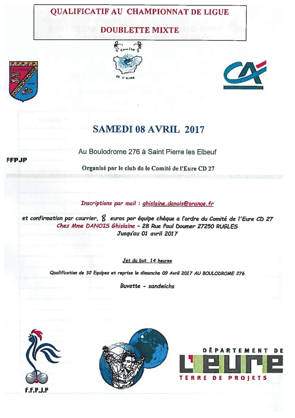 Equipes de Navarre  au départ du Qualificatif Ligue X 2 Mixte
