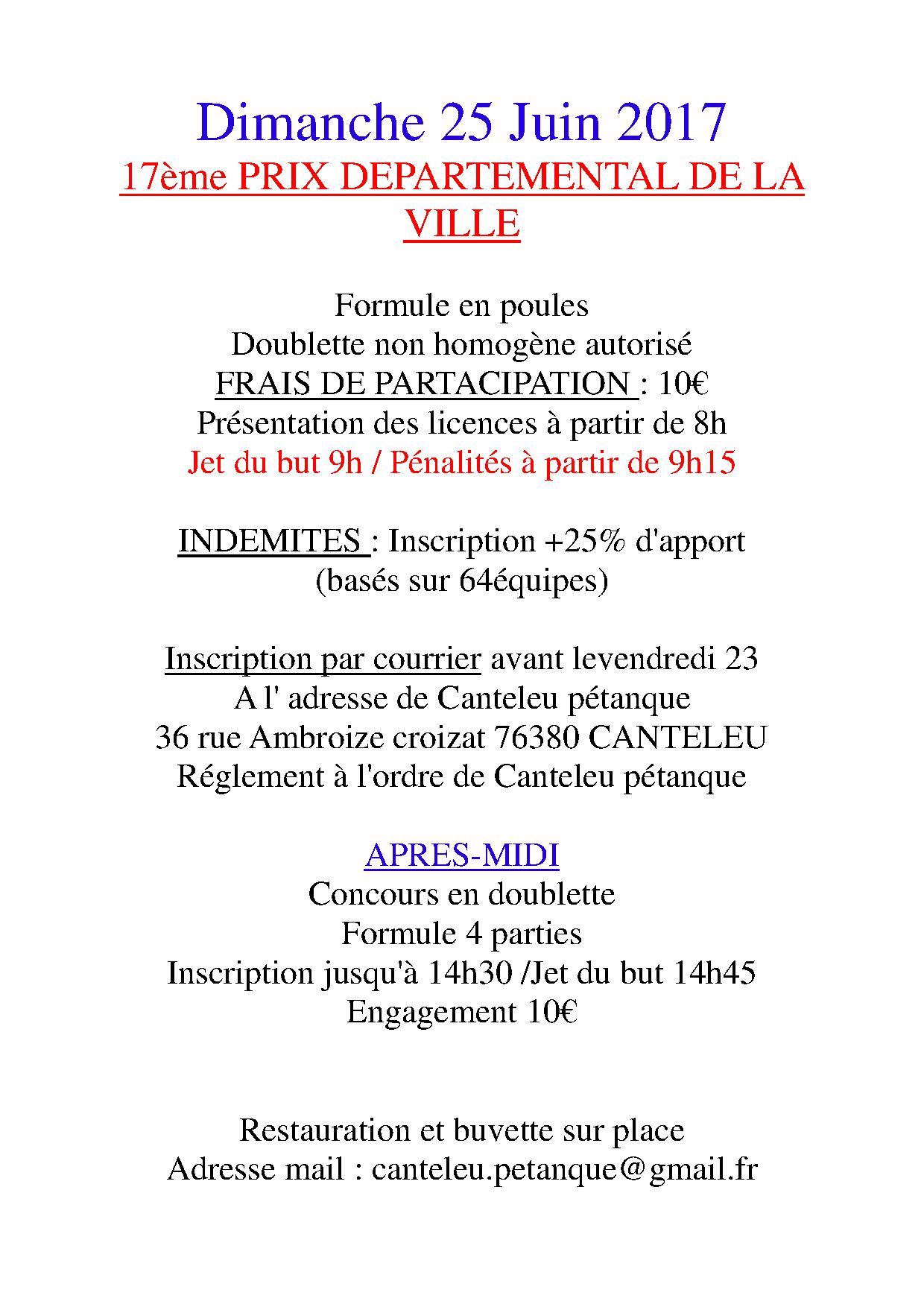 Prix Départemental de Canteleu Prix Départemental de Canteleu