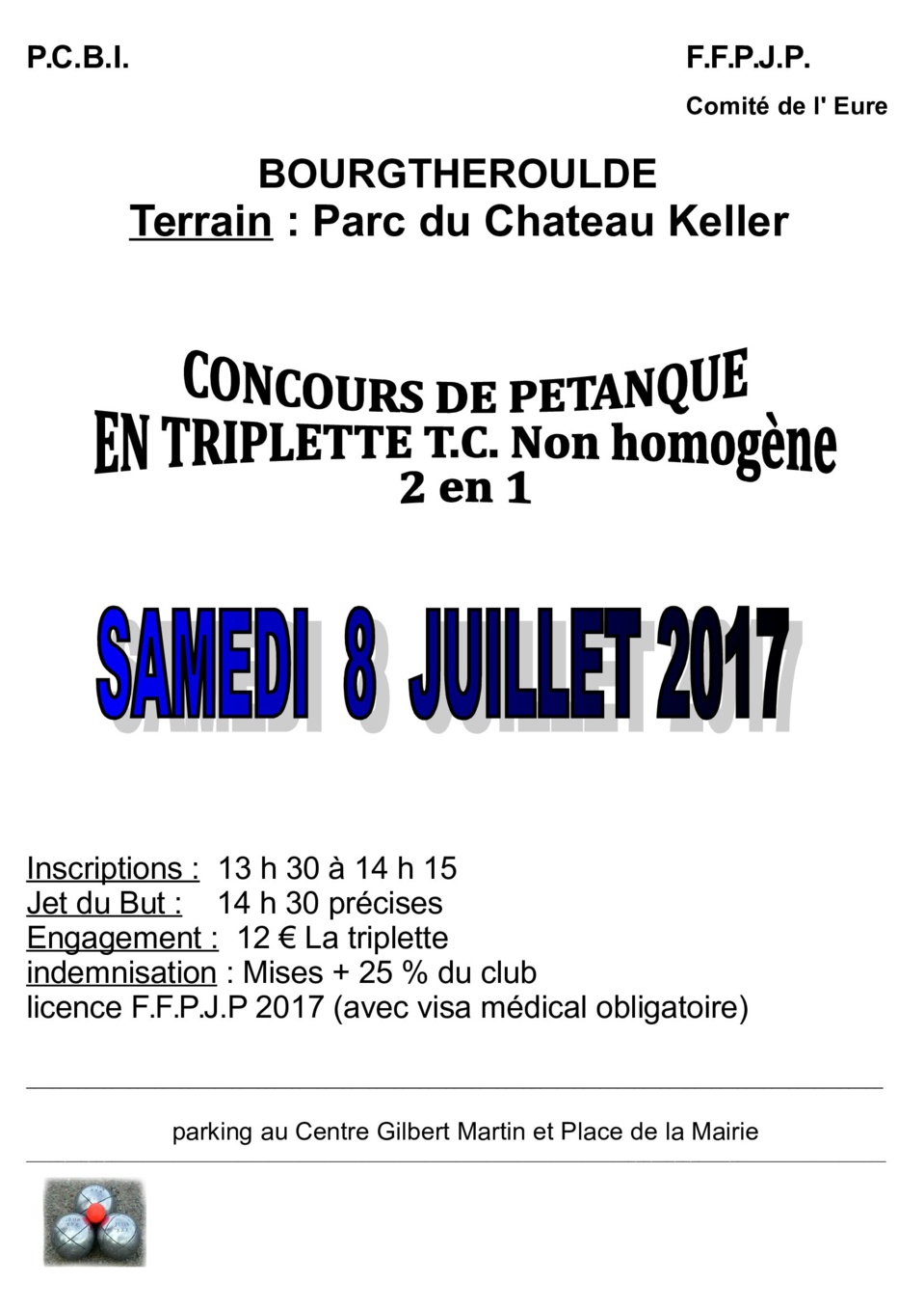 Concours le 8 juillet à Bourgtheroulde