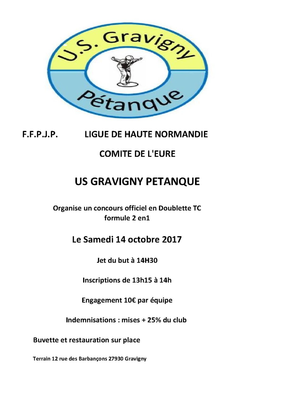 Concours du 14 octobre Concours du 14 octobre