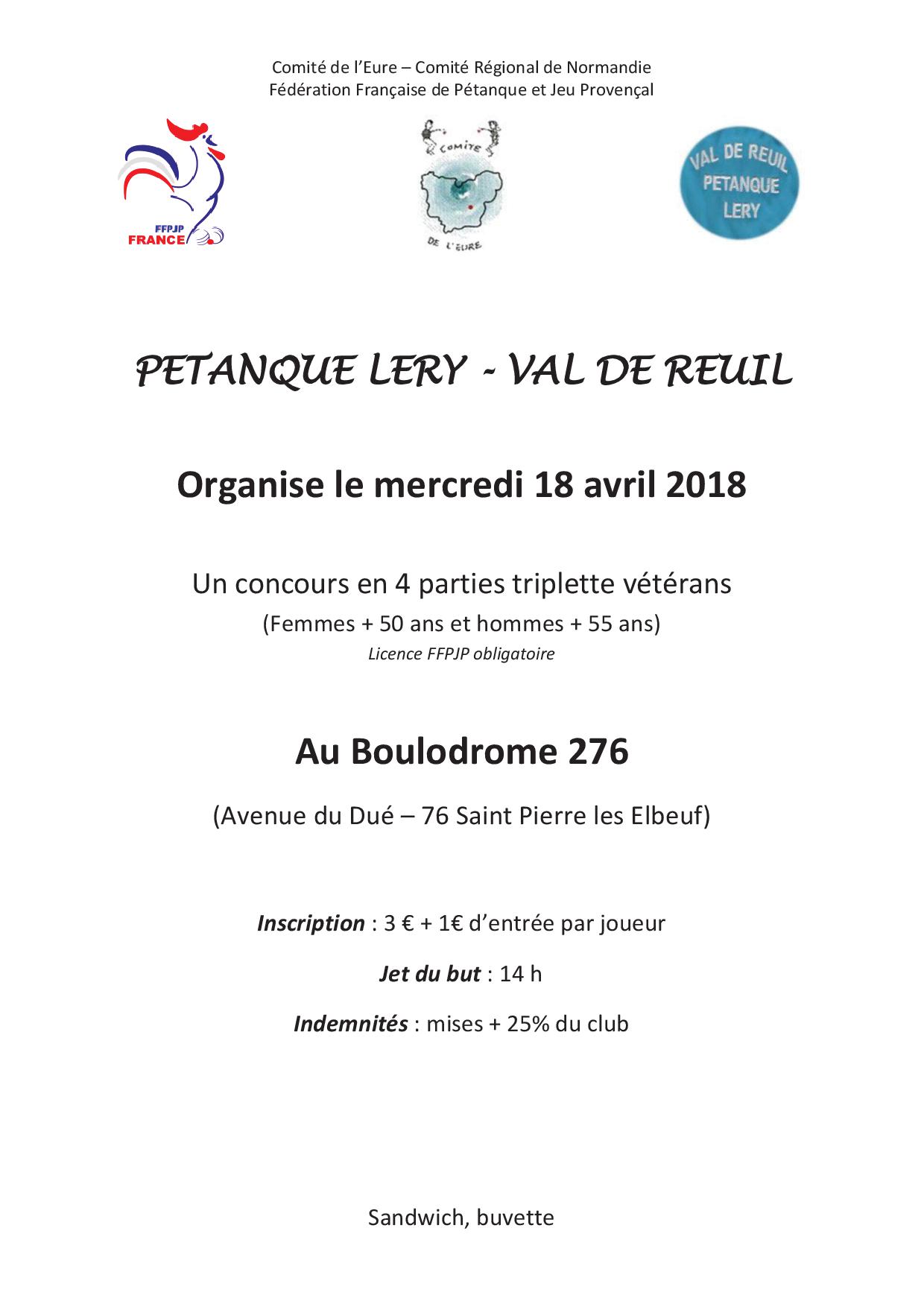CONCOURS  VETERANS DE  LERY/VAL DE REUIL