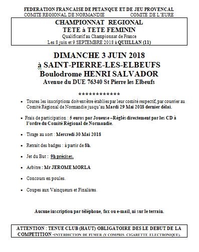 Championnat de Normandie x 2 masculin et x 1 Feminin Championnat de Normandie x 2 masculin et x 1 Feminin