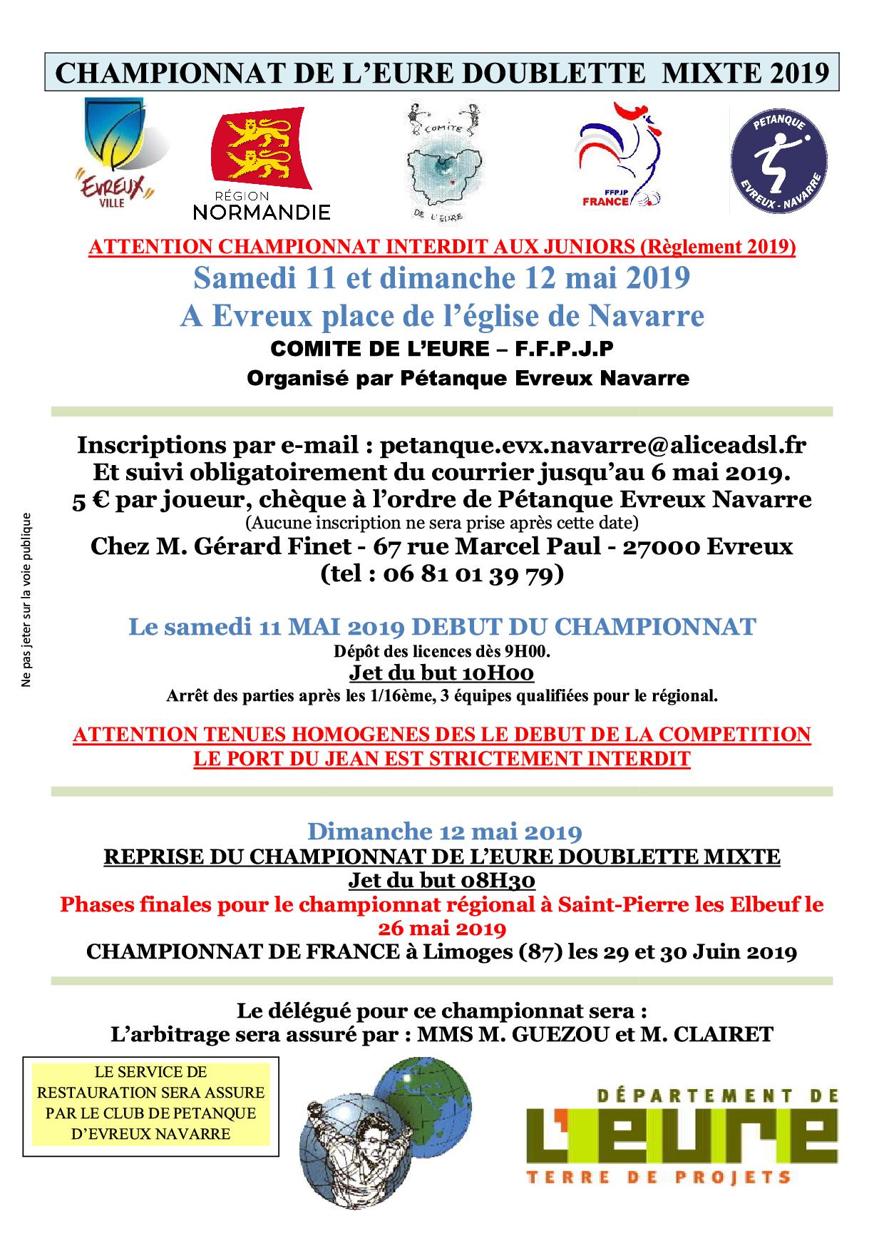 Championnat de L"Eure X2 Mixte Championnat de L"Eure X2 Mixte