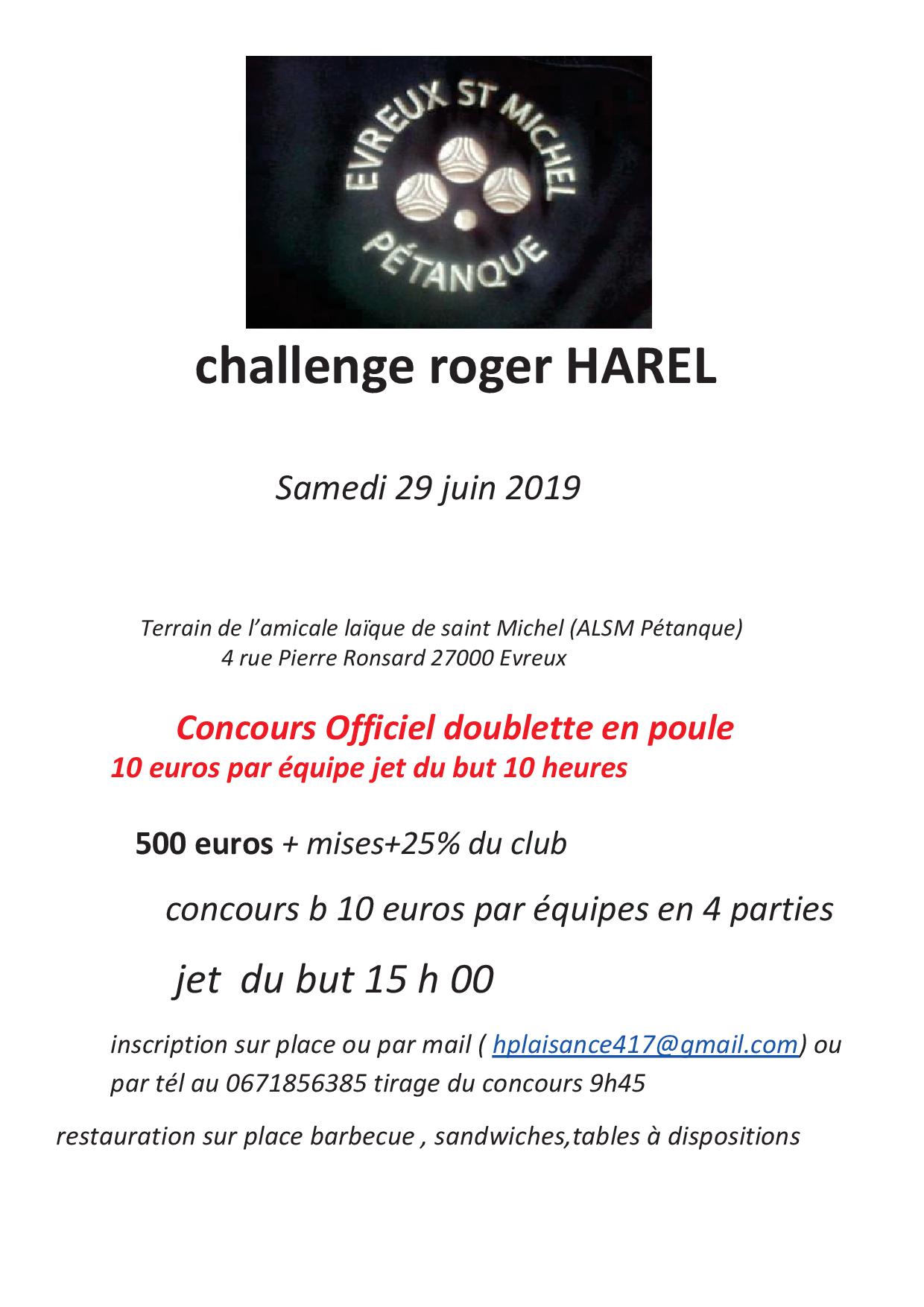 Concours chez nos amis de St Michel samedi 29 juin