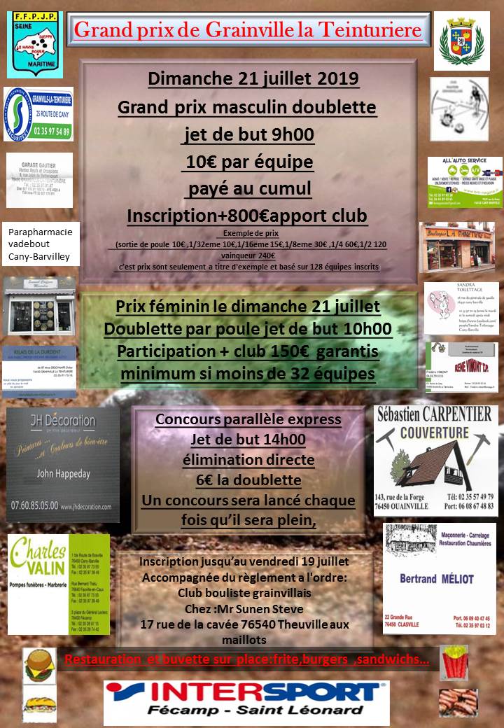 Grand prix Grainville la Teinturiere Grand prix Grainville la Teinturiere