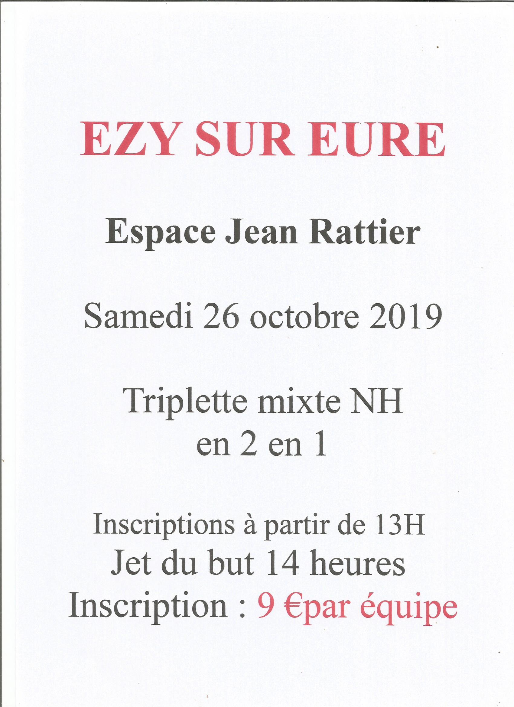 Triplette Mixte à Ezy sur Eure Triplette Mixte à Ezy sur Eure