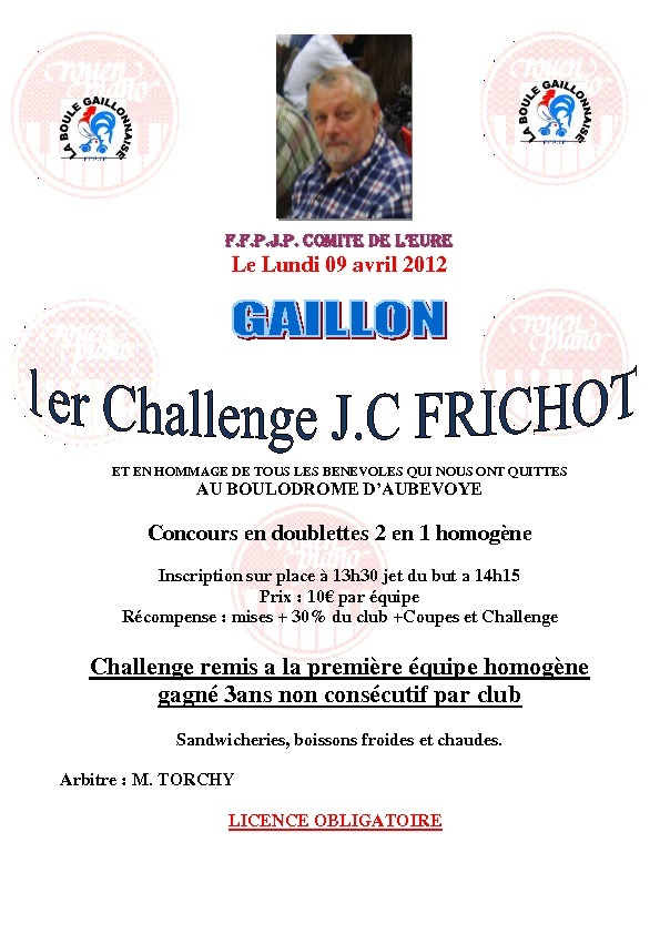 Concours du lundi de Paques Concours du lundi de Paques