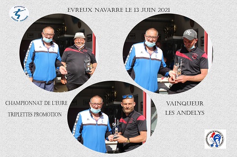 EVREUX NAVARRE REMISE DES TROPHÉES TRIPLETTE PROMOTION