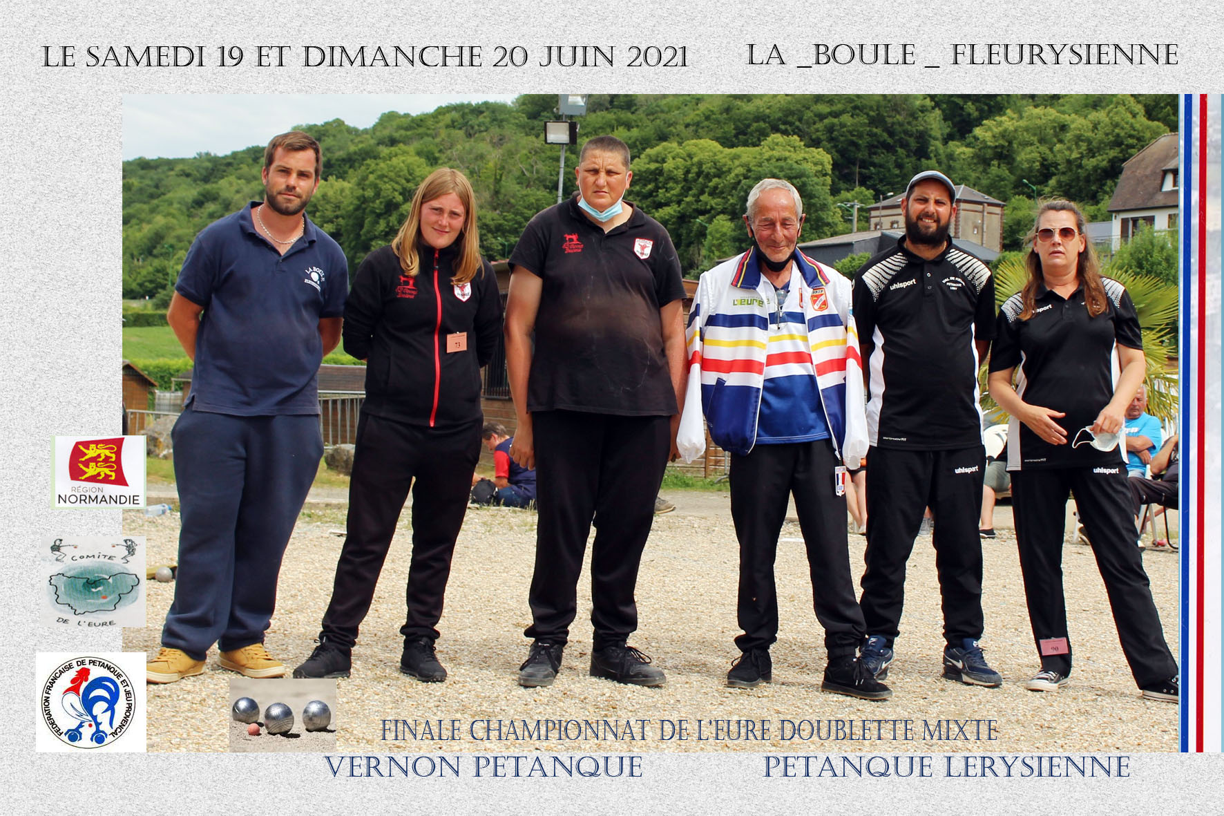 CHAMPIONNAT DE L'EURE DOUBLETTE MIXTE LA BOULE FLEURYSIENNE 27 CHAMPIONNAT DE L'EURE DOUBLETTE MIXTE LA BOULE FLEURYSIENNE 27