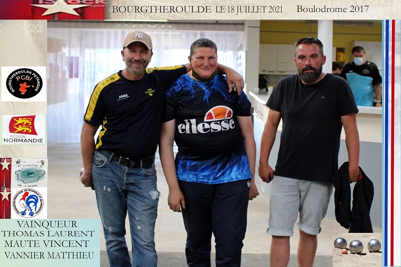 P.C.B.I BOURGTHEROULDE Concours triplette LE 18 JUILLET2021 P.C.B.I BOURGTHEROULDE Concours triplette LE 18 JUILLET2021