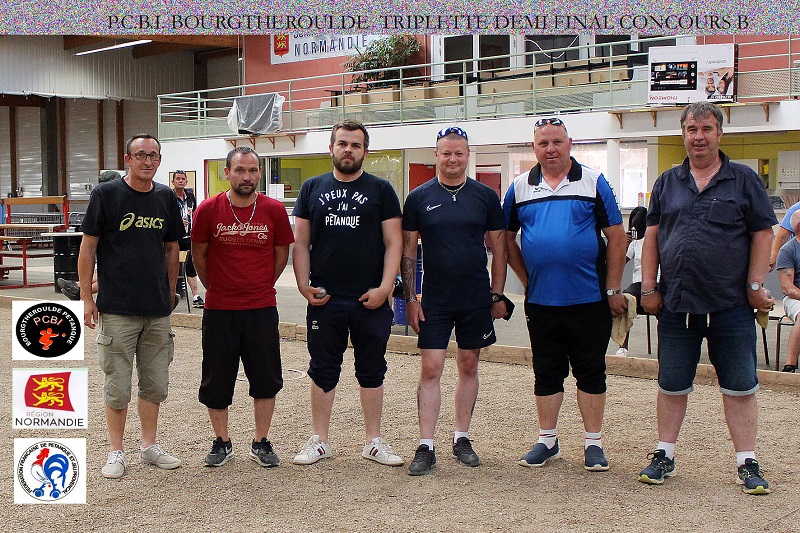 P.C.B.I BOURGTHEROULDE Concours triplette LE 18 JUILLET2021 P.C.B.I BOURGTHEROULDE Concours triplette LE 18 JUILLET2021