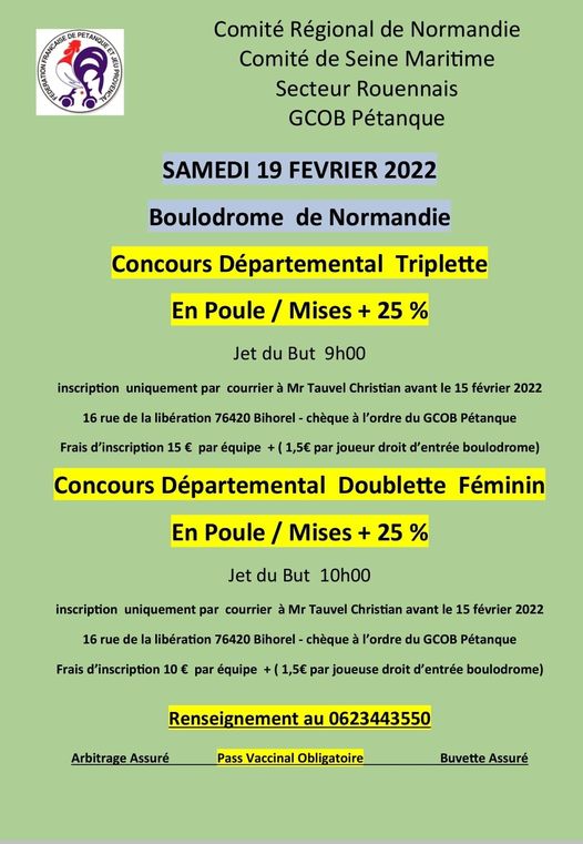 Concours du 19 fevrier