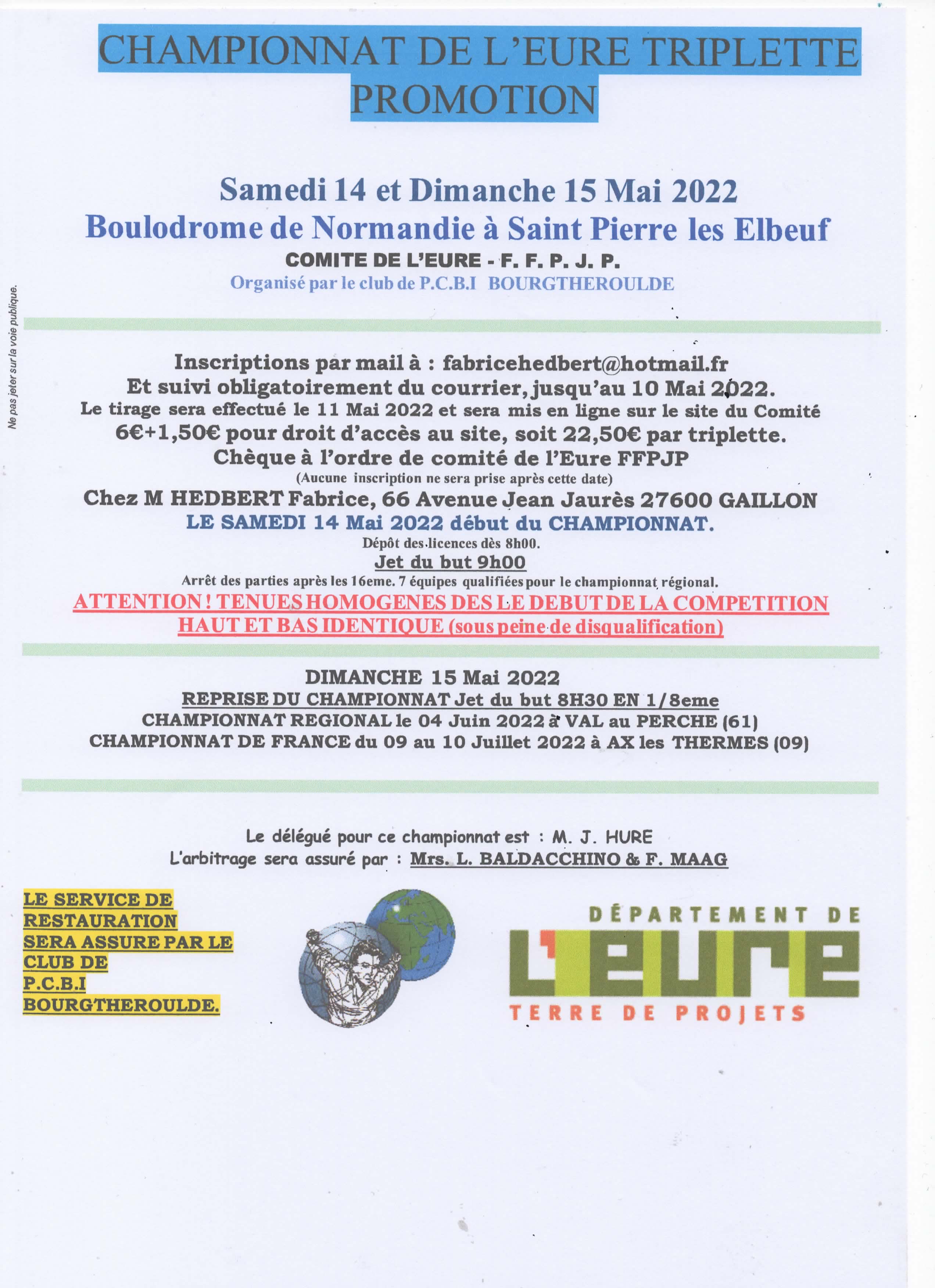 championnat de l'Eure x3 promotion  Allez Navarre championnat de l'Eure x3 promotion  Allez Navarre