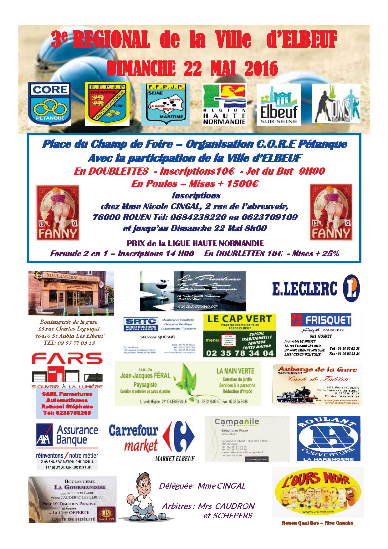 3em Regional d'Elbeuf , le 22 Mai 2016