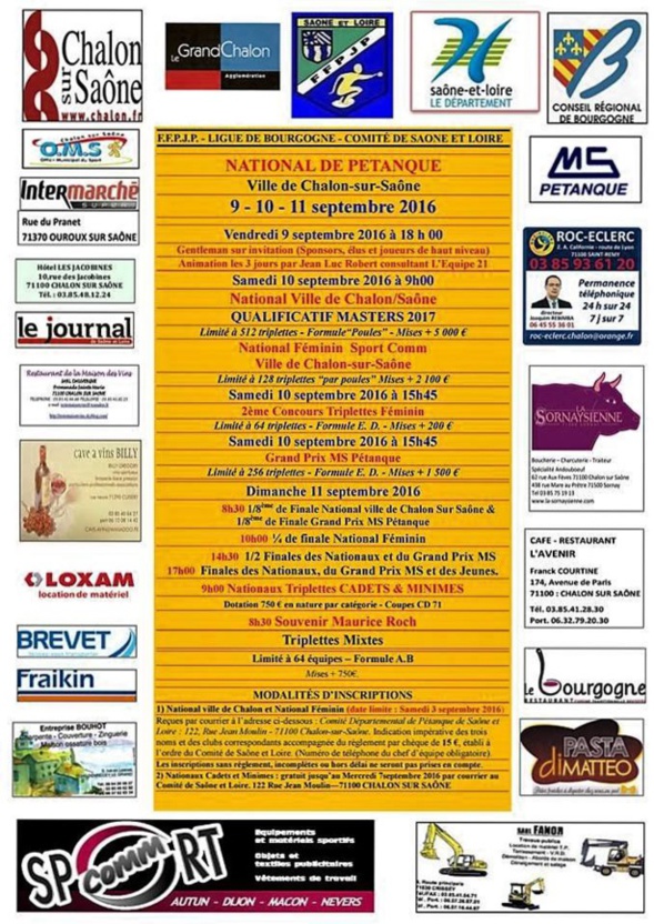 NATIONAL de CHALON SUR SAONE NATIONAL de CHALON SUR SAONE