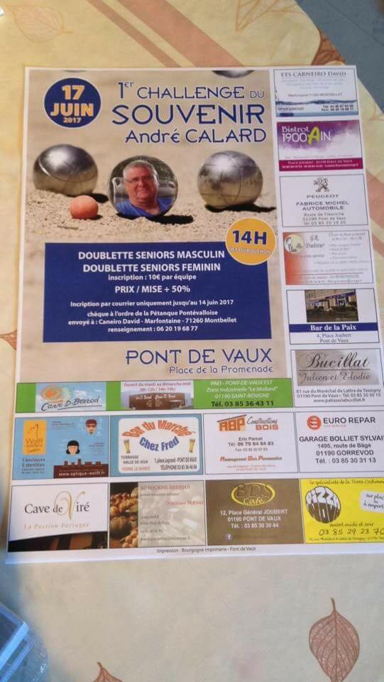1er challenge Dédé CALARD