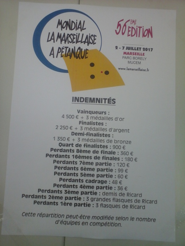 Les primes de LA MARSEILLAISE. Les primes de LA MARSEILLAISE.