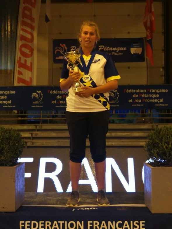 Championnes d'Europe en triplette et tir de précision. Championnes d'Europe en triplette et tir de précision.