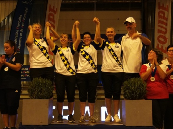 Championnes d'Europe en triplette et tir de précision. Championnes d'Europe en triplette et tir de précision.