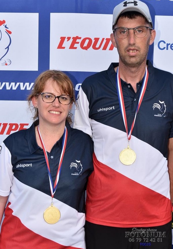 Résultat championnat de France doublette mixte.