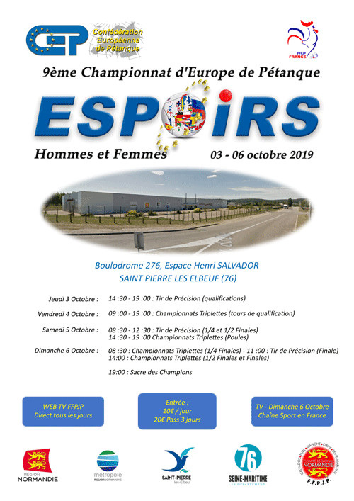 Championnat d’Europe espoirs masculin et féminin. Championnat d’Europe espoirs masculin et féminin.