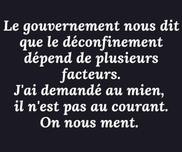 Les perles du net sur le confinement  n°85