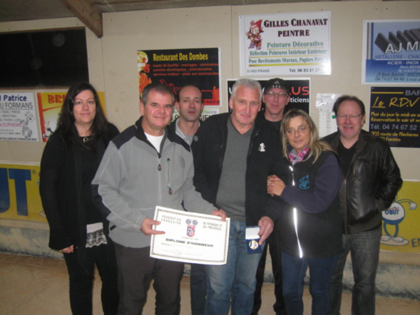 Un farinois récompensé par le comité de l'Ain. Un farinois récompensé par le comité de l'Ain.