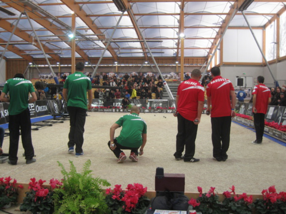 quelques minutes avant le début du triplette masculin quelques minutes avant le début du triplette masculin