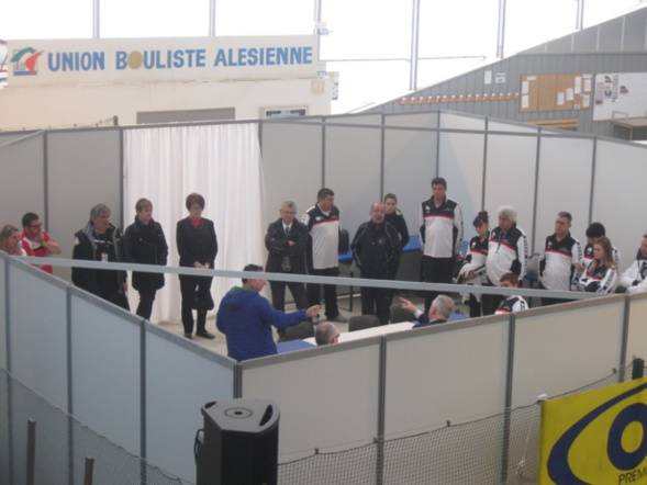 Briefing des équipes pour la présentation d'avant match