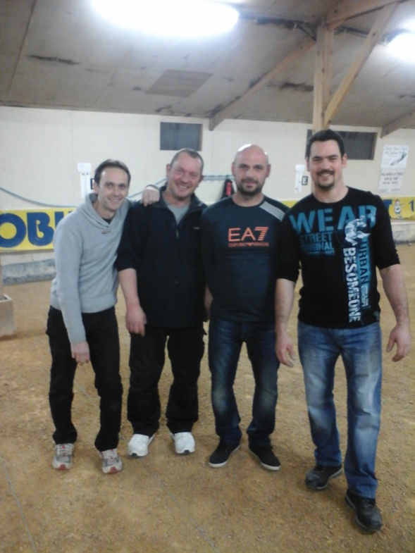 les 4 Fantastiques!!!! Gilles OASSEC et les 3 frères BASTRIES David, Fabien et Jérémy