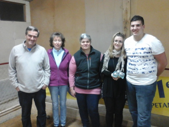 Jacques MARJOLLET, Fabienne BERNARD, Viviane CHAPET ( depuis l'année dernière), Louise Imbert, Jérémy CLAIR
