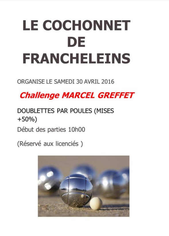 Journée pétanque à FRANCHELEINS.