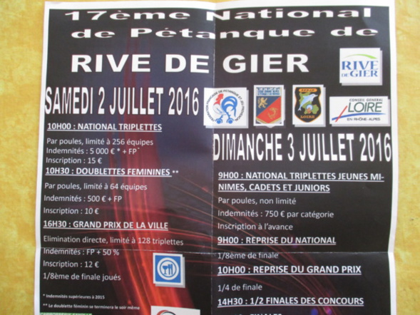 NATIONAL de RIVE DE GIER. NATIONAL de RIVE DE GIER.