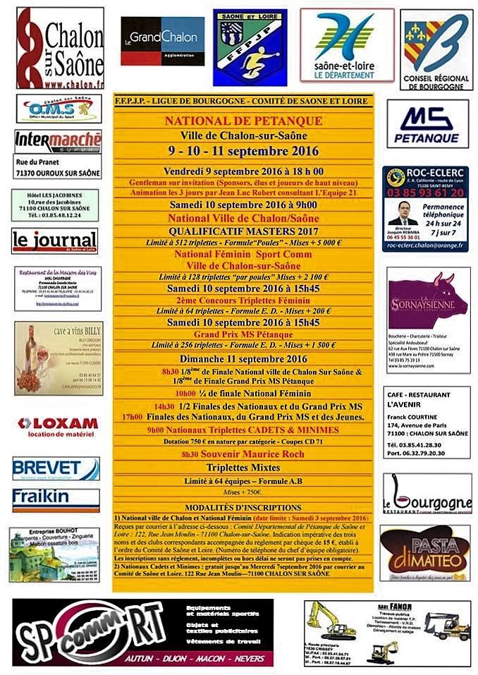 NATIONAL de CHALON SUR SAONE NATIONAL de CHALON SUR SAONE