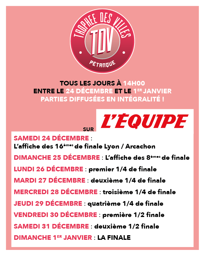 Diffusion TV du trophée des villes 2016. Diffusion TV du trophée des villes 2016.