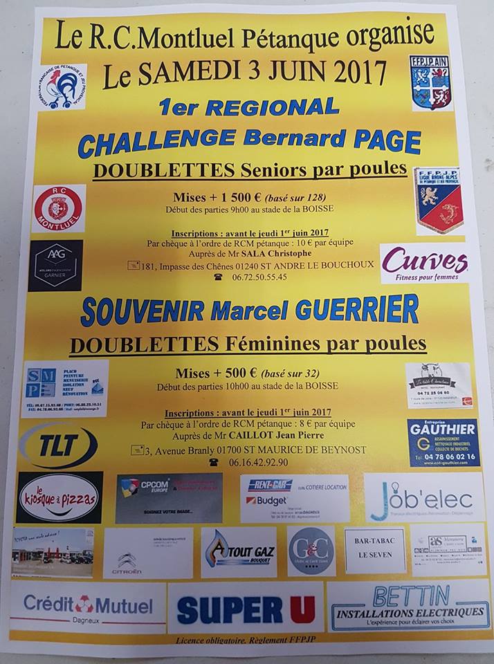 1er Régional de MONTLUEL.