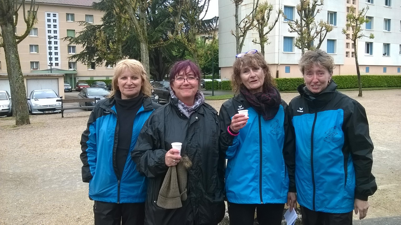 Mouillées, humides, trempées mais souriantes après les deux victoires