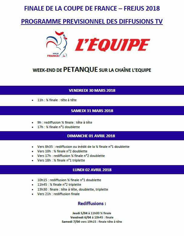 Nouvelle programmation pour la coupe de France 2017/2018 sur l'EQUIPE TV Nouvelle programmation pour la coupe de France 2017/2018 sur l'EQUIPE TV