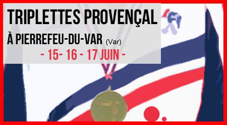 Championnat de France triplette provençal.