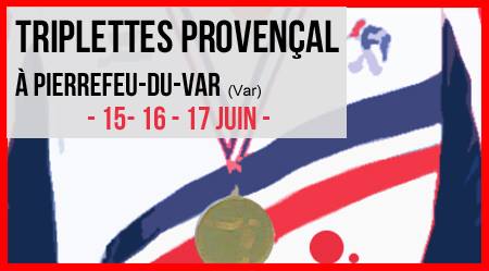 Championnat de France triplette provençal. Championnat de France triplette provençal.