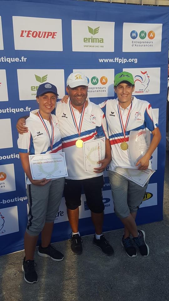 Résultat championnat de France doublette féminin et individuel masculin.