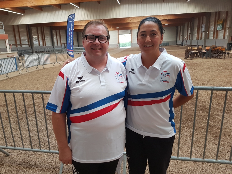 Résultat championnat de France doublette mixte.