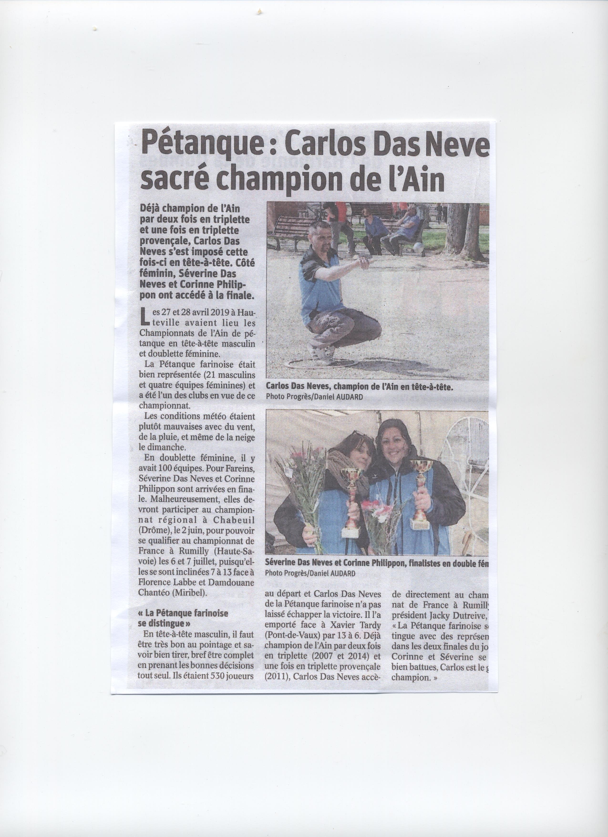 LE PROGRES en remet une couche :-) :-) :-) LE PROGRES en remet une couche :-) :-) :-)