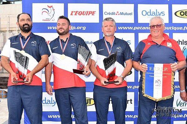Résultat championnat de France triplette masculin.
