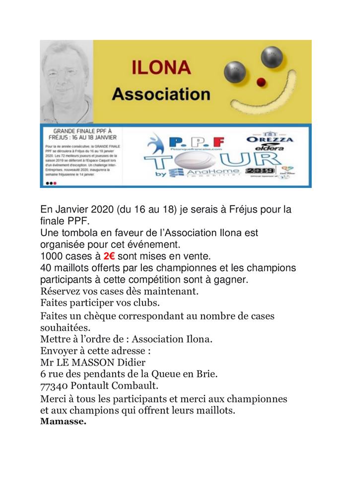 Un maillot de champion à gagner avec ILONA.