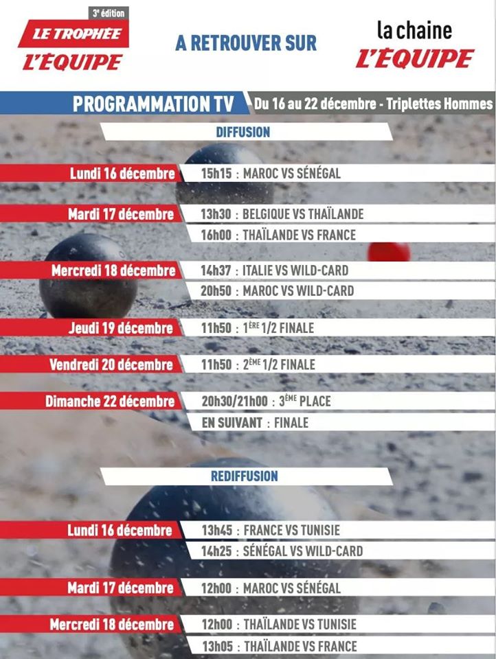 Diffusion sur la chaîne L' EQUIPE Diffusion sur la chaîne L' EQUIPE
