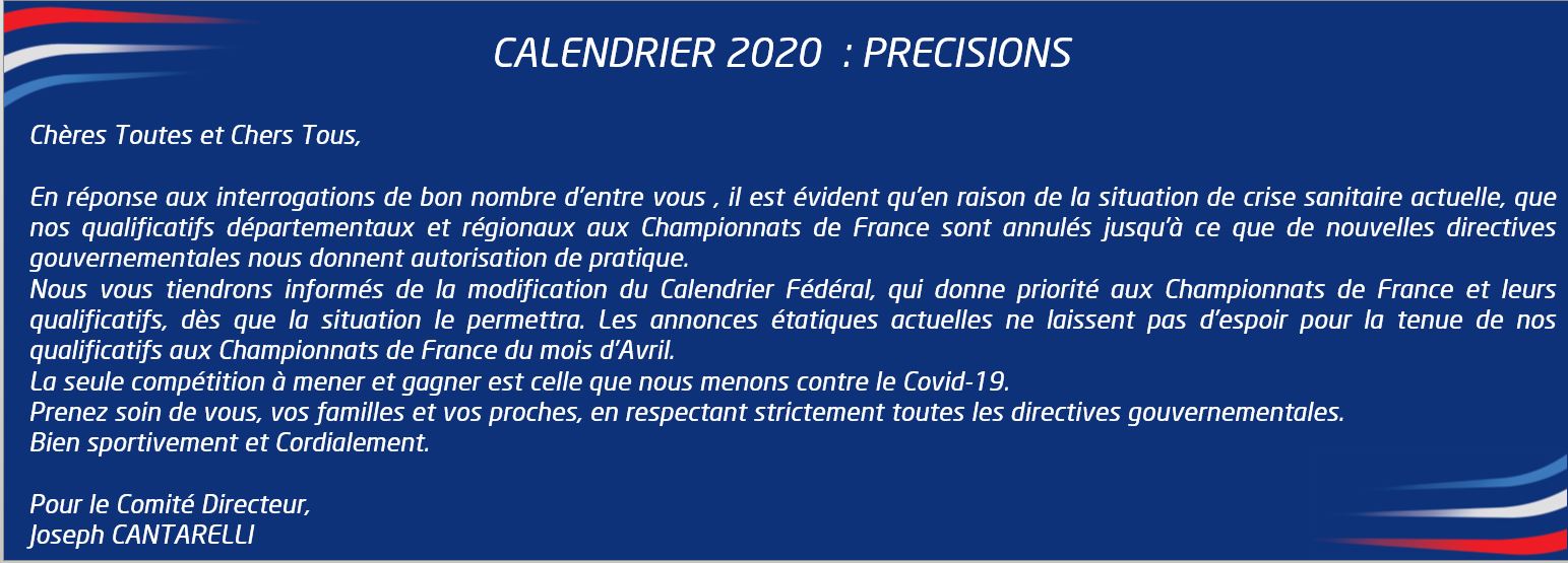 5ème communiqué de la FFPJP