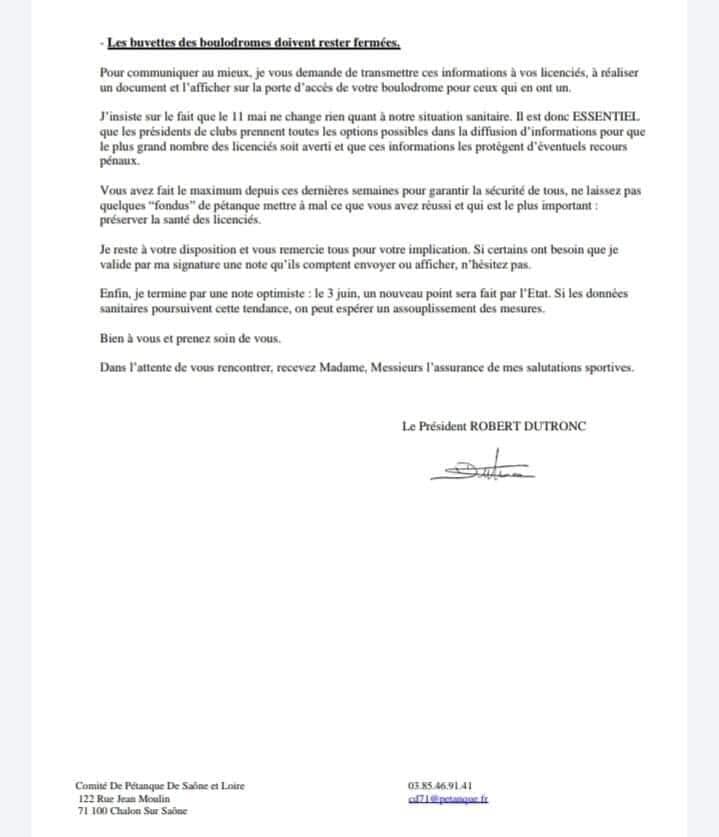 Déconfinement pour la Saône et Loire.