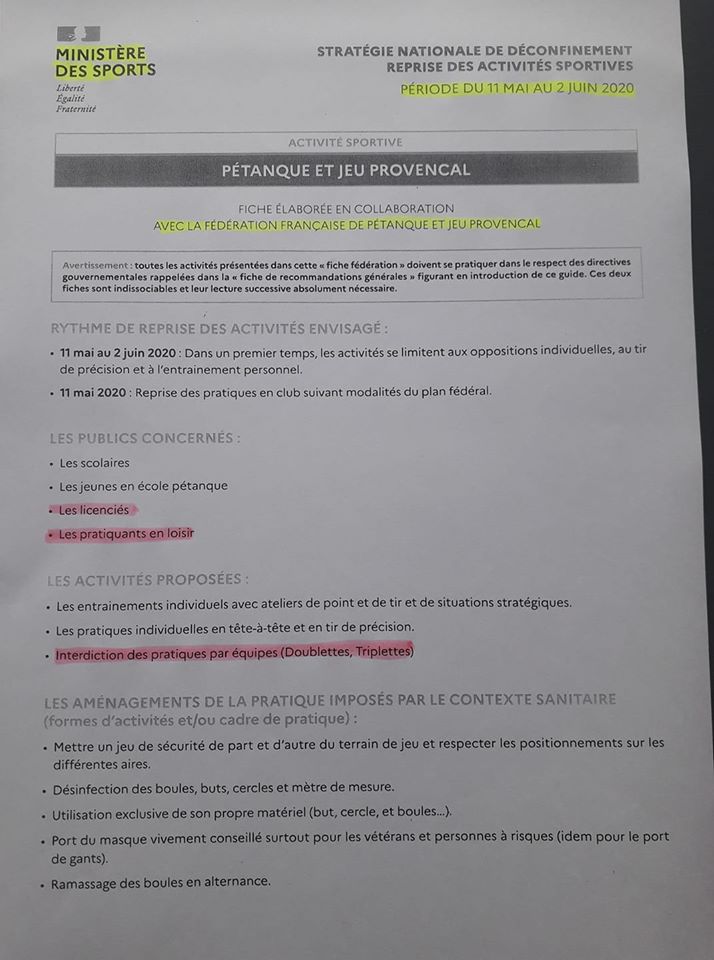 Pas d'entrainement pour le moment à FAREINS.